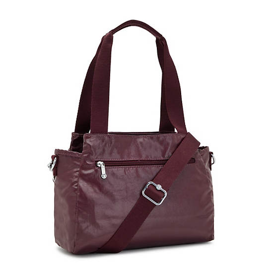 Kipling Elysia Metallic Schoudertassen Bordeaux | België 1809OK